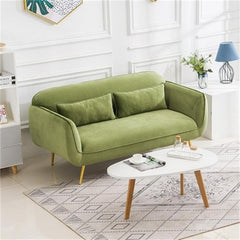 Vibrant Multi-Color Sofa Collection: Emerald Blue, Grass Green, Brick Red & Mint Wood with Techno Fabric qm-3