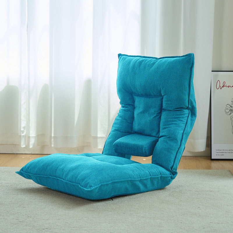 Cozy Cotton Lazy Sofa in Dark Gray, Orange, Blue, and Brown - Stylish and Comfortable hmy-1075