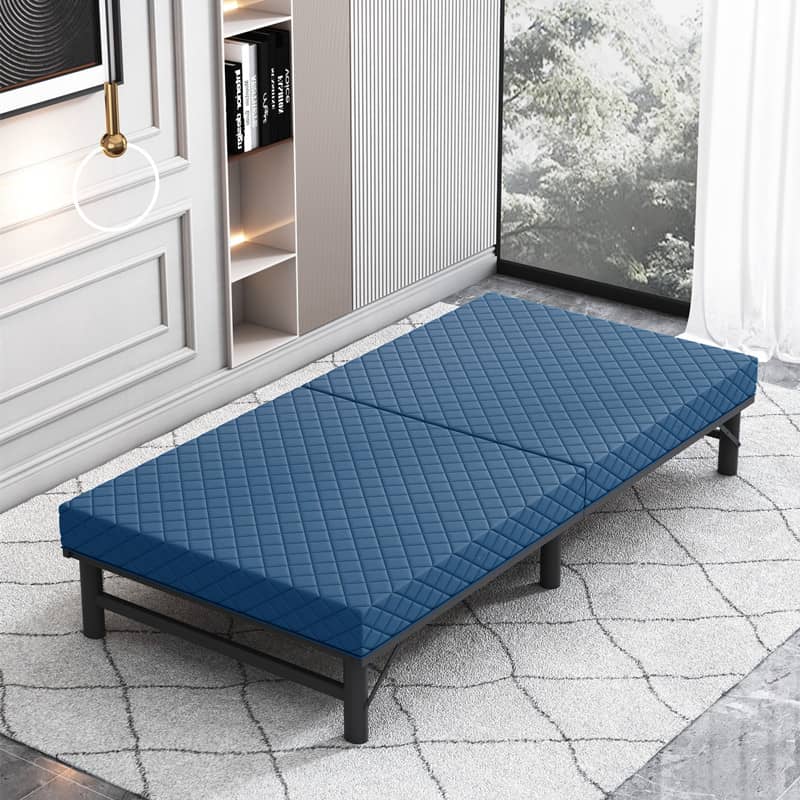 Premium Comfort Bed Mattress - Grey, Black, Light Brown, Blue - Laminated Wood, Bamboo Charcoal, Coconut Palm, Latex, Figure Cotton, Polyester Layers fcsnm-906