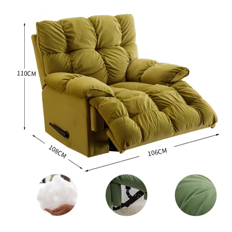 Lively Multi-Color Sofa Chair with Durable Particle Board and Metal Frame – Silicon Filled for Ultimate Comfort fykl-424