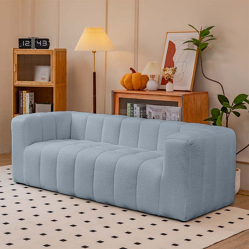 Luxurious Multi-Color Faux Lambswool Sofas- Premium Design for Living Room jy-112