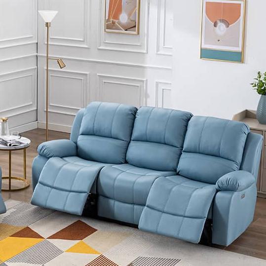 Modern 3-Seater Recliners for LIvingroom - Multi-Color & Fabric Design for Living Room fykl-442