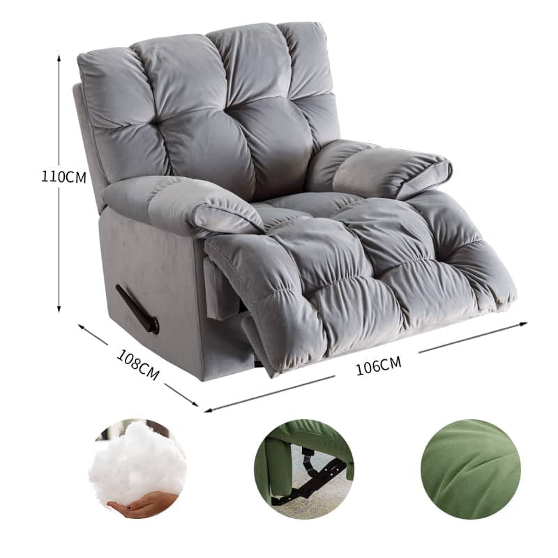 Lively Multi-Color Sofa Chair with Durable Particle Board and Metal Frame – Silicon Filled for Ultimate Comfort fykl-424