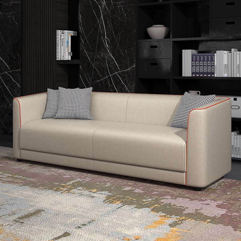 Stylish Multi-Color Modern Sofa: Luxe Light Gray, Orange, Dark Green & Blue in Premium Fabric & Cotton ja-21