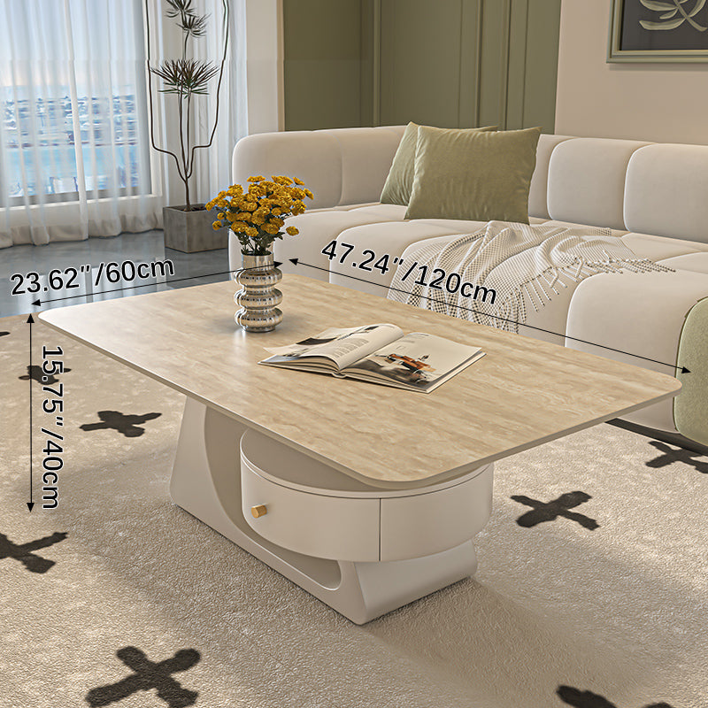 Sleek Sintered Stone Coffee Table – Modern Durable Design for Elegant Living Spaces fel-2443
