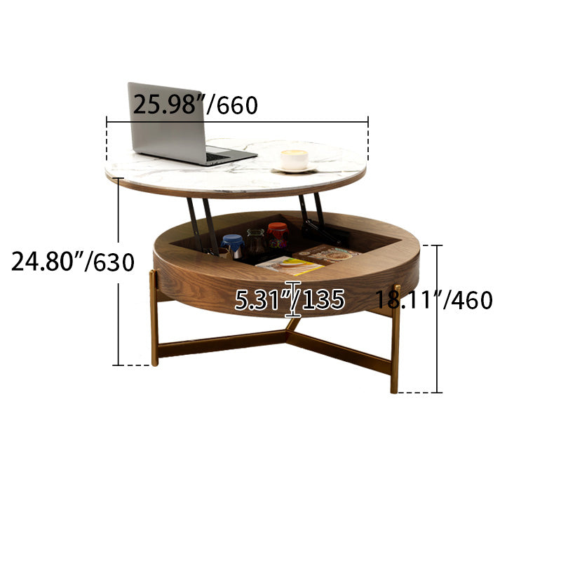 Elegant Sintered Stone Coffee Table with Stainless Steel Frame and PU Leather Linen Finish fjnl-2449