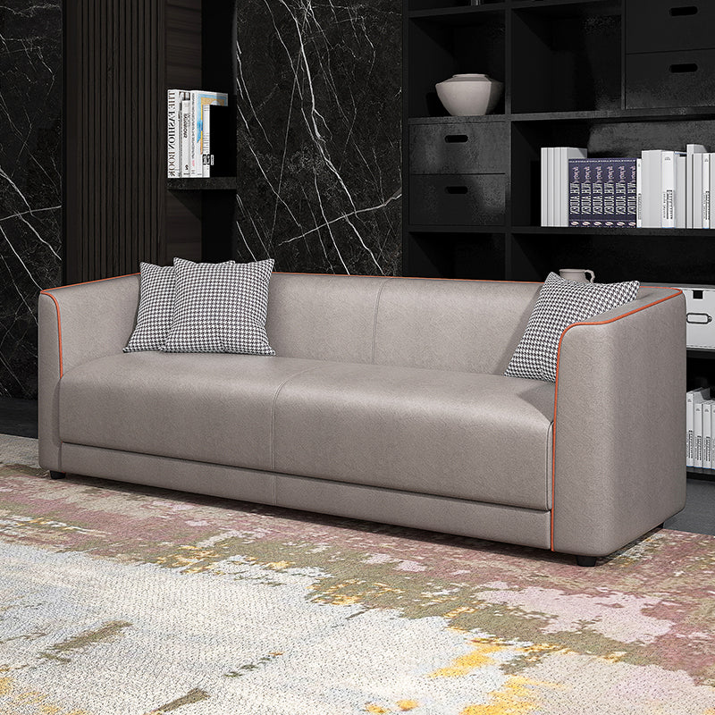 Stylish Multi-Color Modern Sofa: Luxe Light Gray, Orange, Dark Green & Blue in Premium Fabric & Cotton ja-21