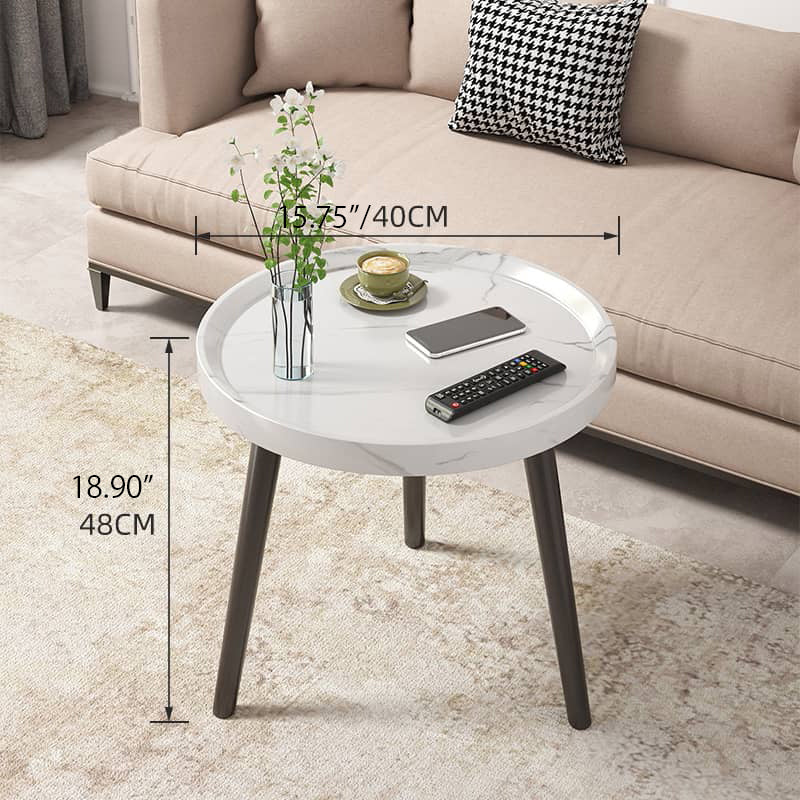 Chic Modern Wood Coffee Table round with storage: Elegan Multi-Tone for Contemporary Living fxjc-923