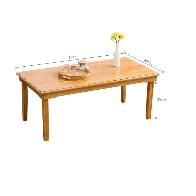 Rectangular Bamboo Coffee Table - Simple Style for LIvingroom hsl-125