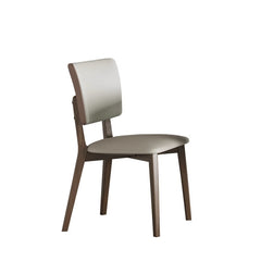 Modern Ash Wood Dining Chair with PU Leather & Foam Filling Upholstery for Dining Room fsm-968