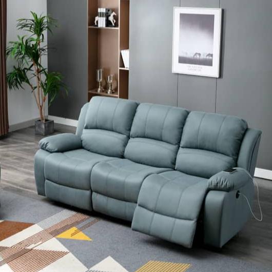 Modern 3-Seater Recliners for LIvingroom - Multi-Color & Fabric Design for Living Room fykl-442