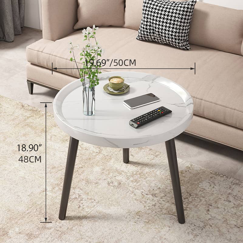 Chic Modern Wood Coffee Table round with storage: Elegan Multi-Tone for Contemporary Living fxjc-923