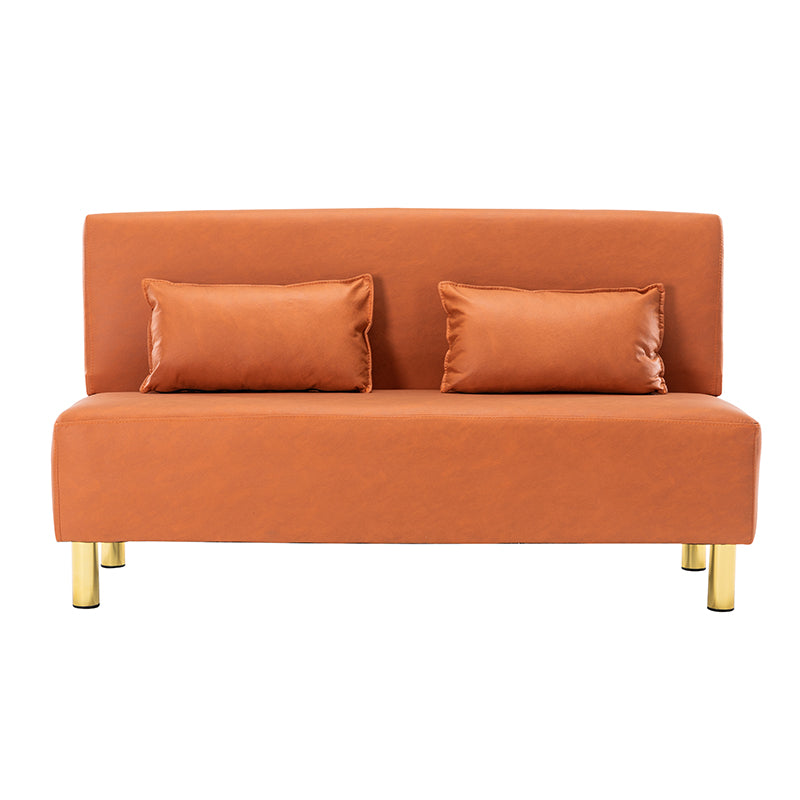 Stylish Multi-Color Sofa: Orange, Khaki, Dark Green, Blue & Light Brown with Premium Wood Finish & Techno Fabric Blend qm-15