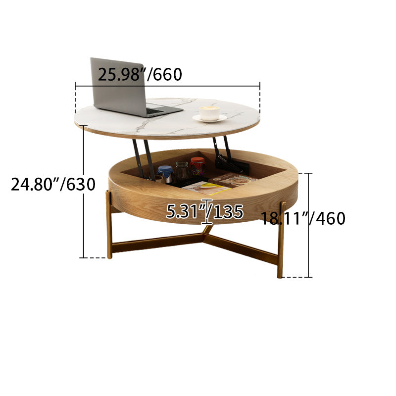 Elegant Sintered Stone Coffee Table with Stainless Steel Frame and PU Leather Linen Finish fjnl-2449