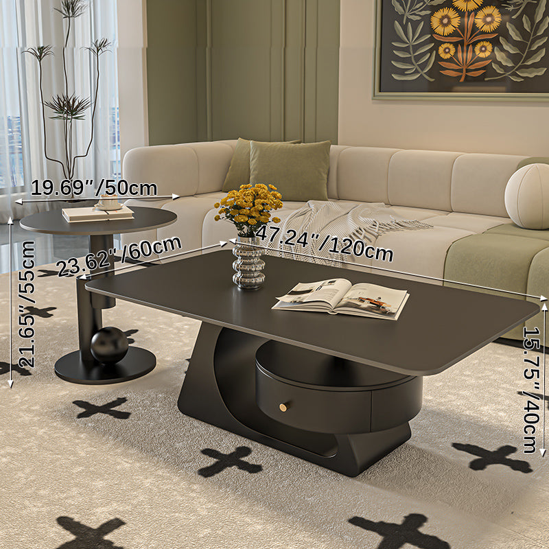 Sleek Sintered Stone Coffee Table – Modern Durable Design for Elegant Living Spaces fel-2443