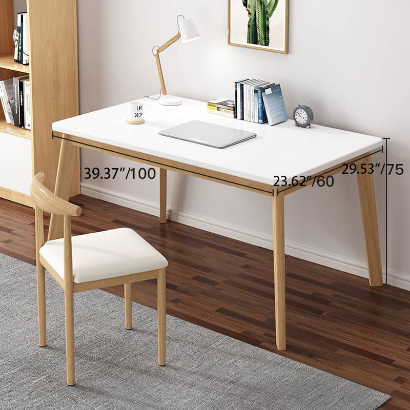 Solid Wood Table in Elegant White Finish - Perfect for Any Modern Home fxjc-920
