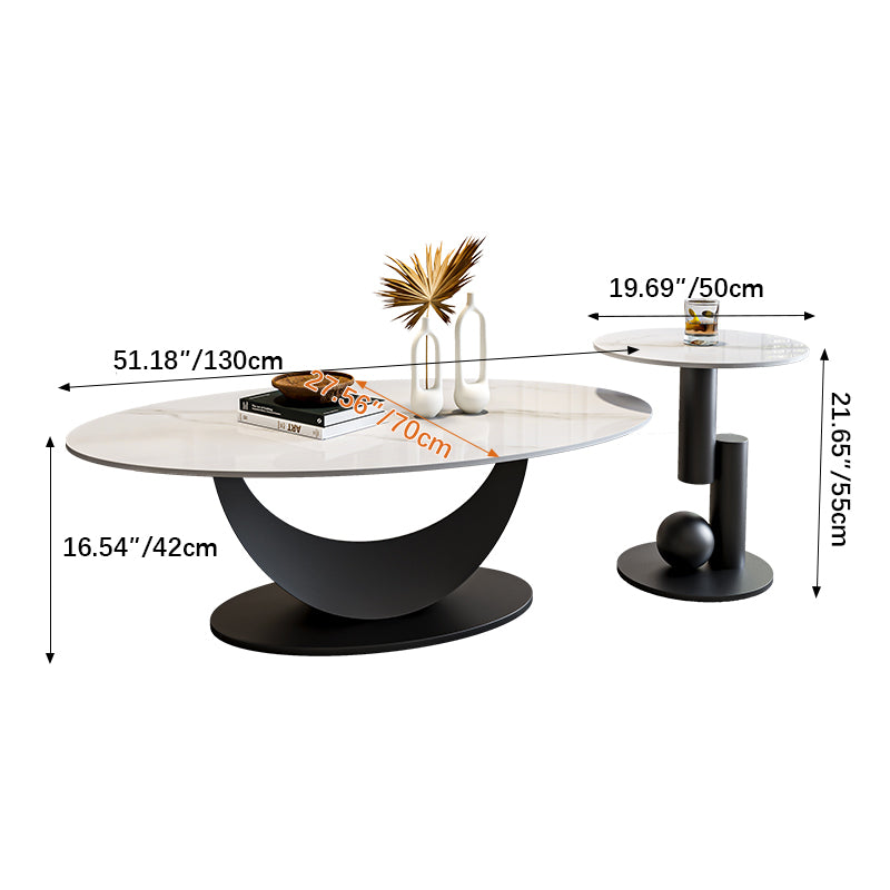 Elegant Sintered Stone Coffee Table - Perfect Addition to Your Modern Home Decor fel-2436