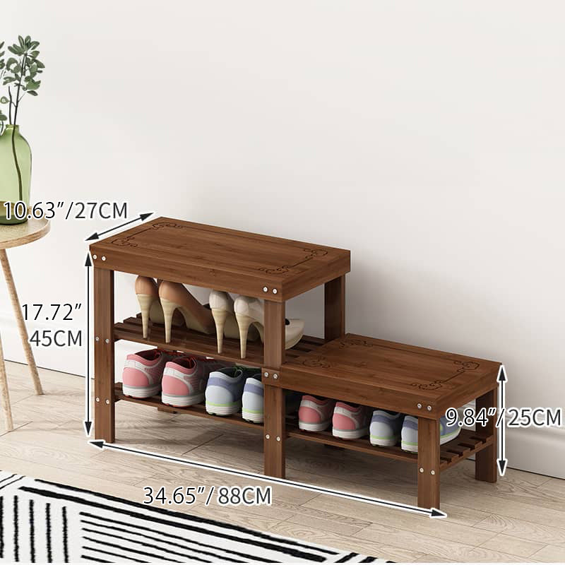 Eco-Friendly Brown Bamboo Stool for Stylish and Durable Home Decor hsl-298