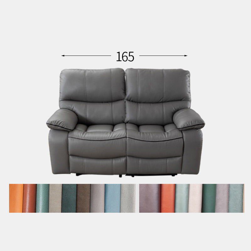 Modern Sofa with Gray Techno Fabric, Metal Frame, and Silicon Fill for Ultimate Comfort fykl-436