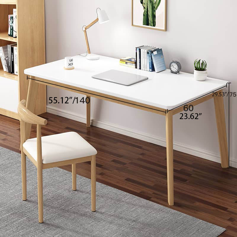 Solid Wood Table in Elegant White Finish - Perfect for Any Modern Home fxjc-920