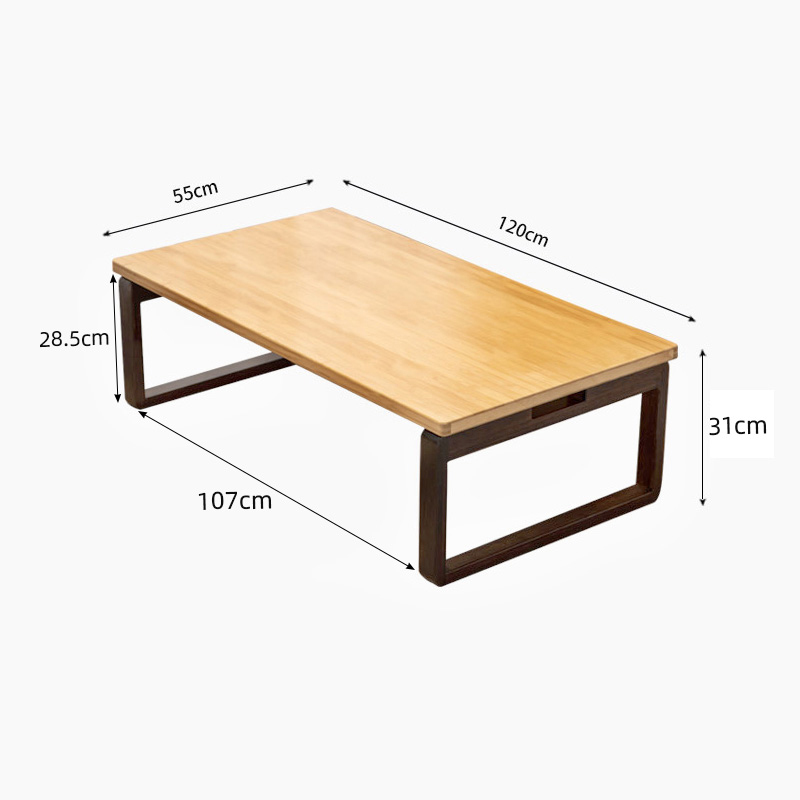 Elegant Dark Brown Bamboo Table – Natural Wood Finish hsl-92