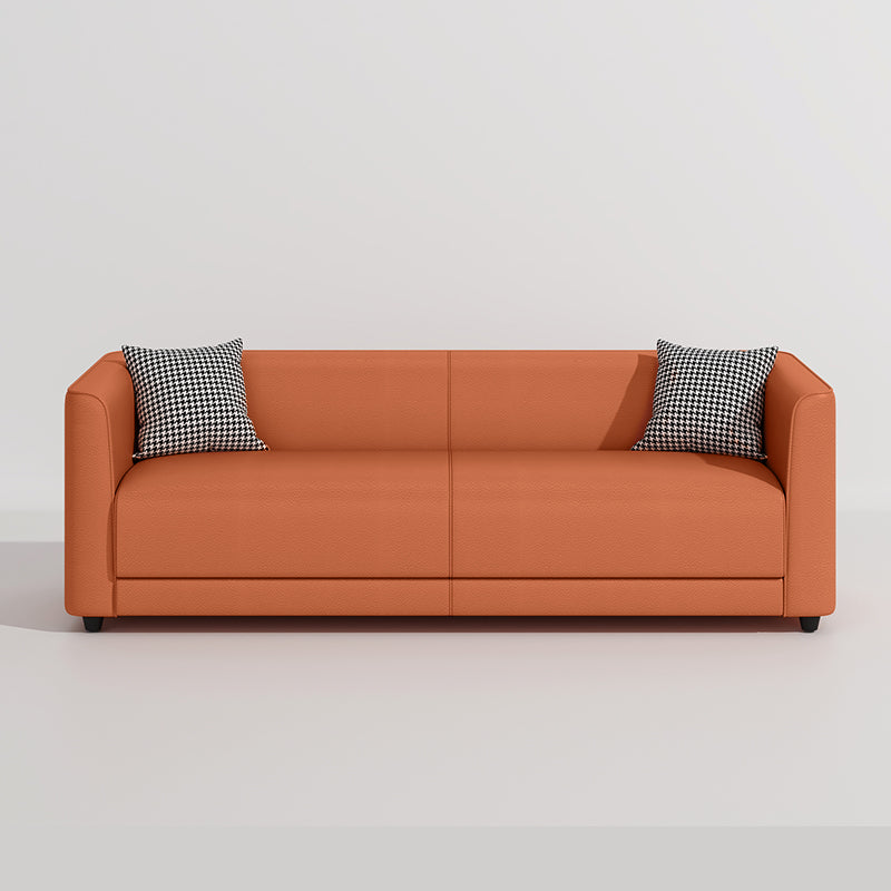 Stylish Multi-Color Modern Sofa: Luxe Light Gray, Orange, Dark Green & Blue in Premium Fabric & Cotton ja-21