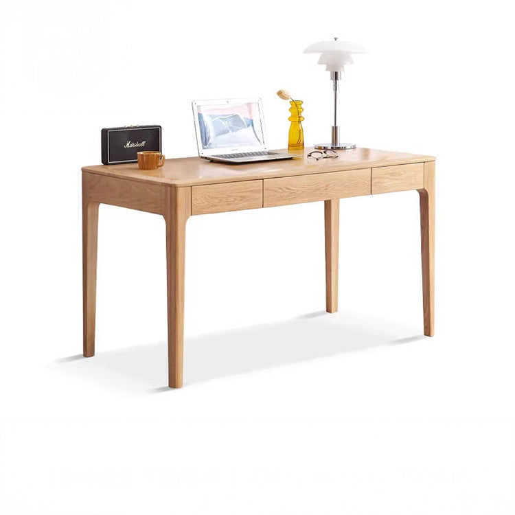 Modern Beech Wood Desk with Drawers for Storage – Perfect for Study & Office Y12X01