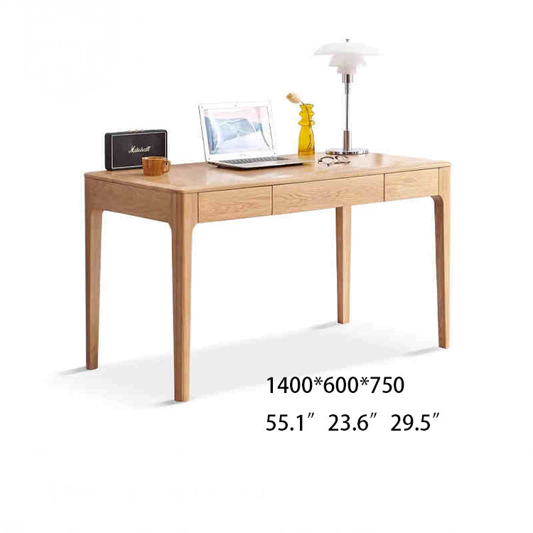 Modern Beech Wood Desk with Drawers for Storage – Perfect for Study & Office Y12X01