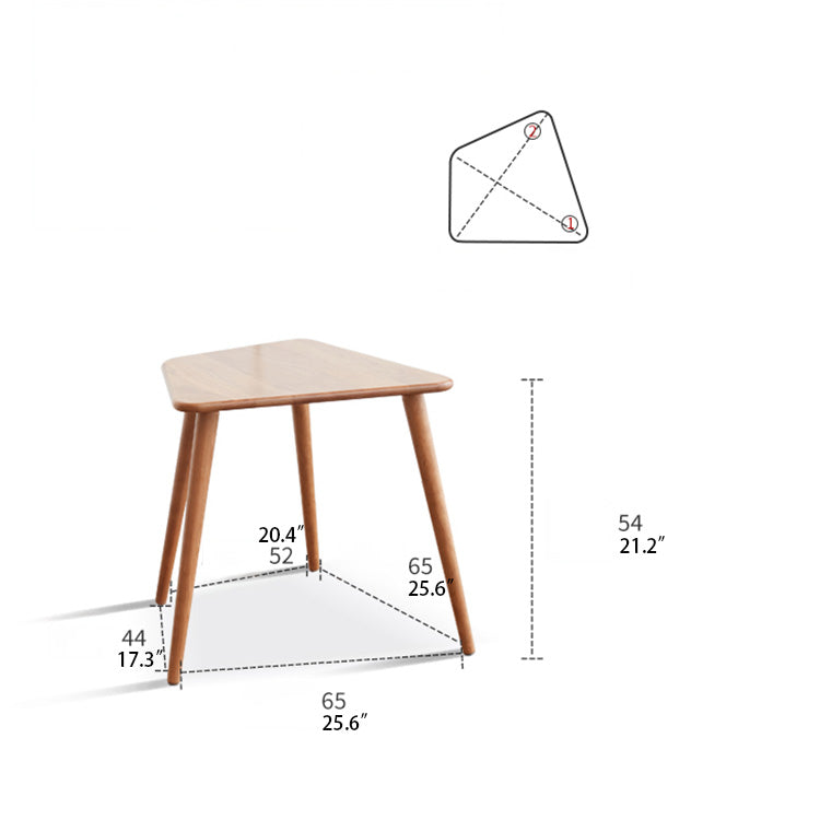 Modern Abstract Cherry Wood Coffee Table -Minimalist Design for Living Room Y15J02