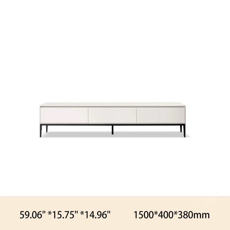 Adjustable TV Stand with Liriodendron Metal Frame for Modern Living Room Decor Y174N02(LY)