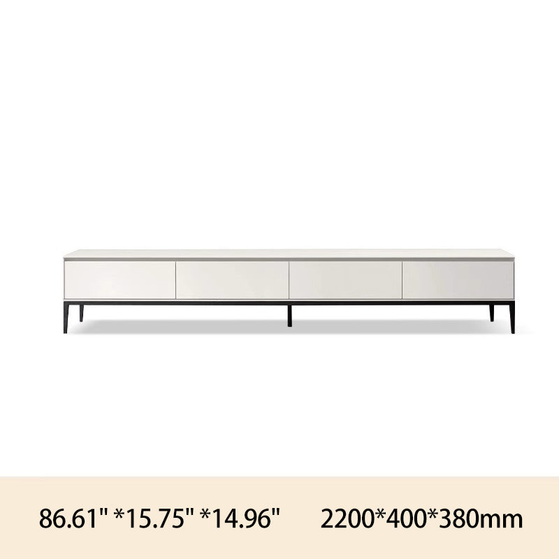 Adjustable TV Stand with Liriodendron Metal Frame for Modern Living Room Decor Y174N02(LY)