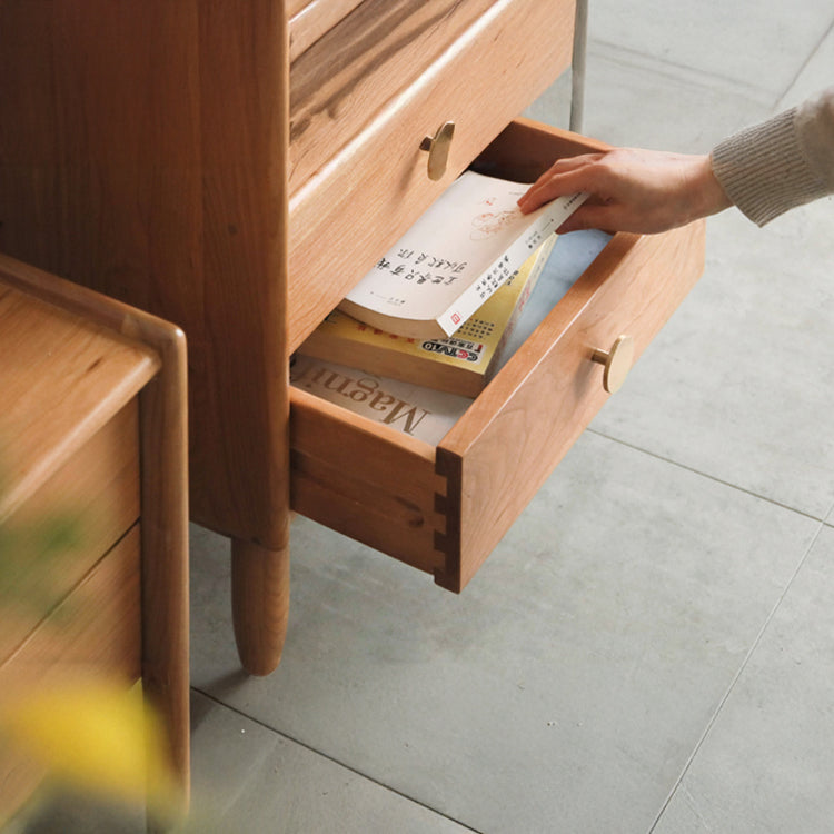 Modern Cherry Wood Cabinets with Drawer for Storage - Perfect Storage Solutions for Your Home Y17M01