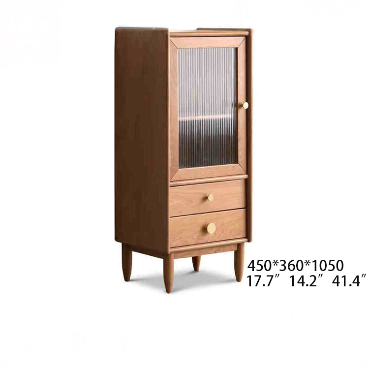 Modern Cherry Wood Cabinets with Drawer for Storage - Perfect Storage Solutions for Your Home Y17M01