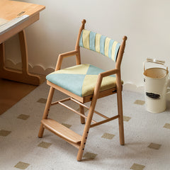 Cute Beech Wood Study Chair for Kids with Comfortable Cushion - Perfect for Study Room Y19S04