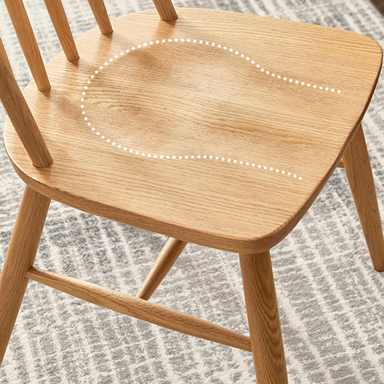 Minimalistic Wooden Dining Chair in Windsor Style - Perfect for Your Dining Room Y28S05