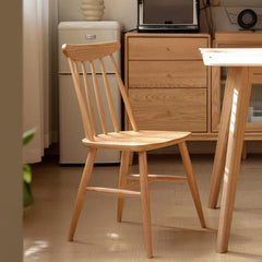 Minimalistic Wooden Dining Chair in Windsor Style - Perfect for Your Dining Room Y28S05