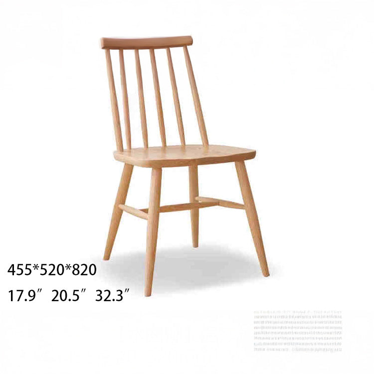 Minimalistic Wooden Dining Chair in Windsor Style - Perfect for Your Dining Room Y28S05