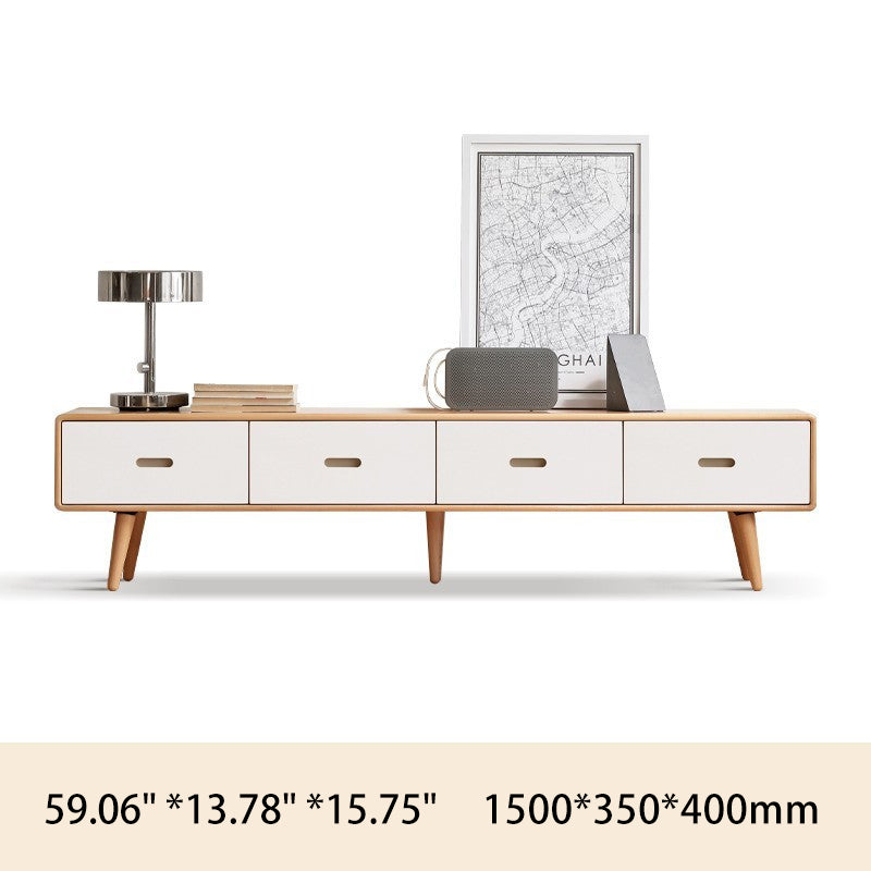 Stylish Beech Liriodendron TV Stand - Enhance Your Living Room Decor Y56N03