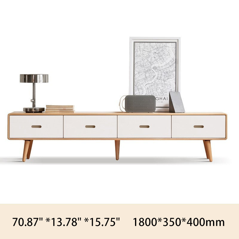 Stylish Beech Liriodendron TV Stand - Enhance Your Living Room Decor Y56N03