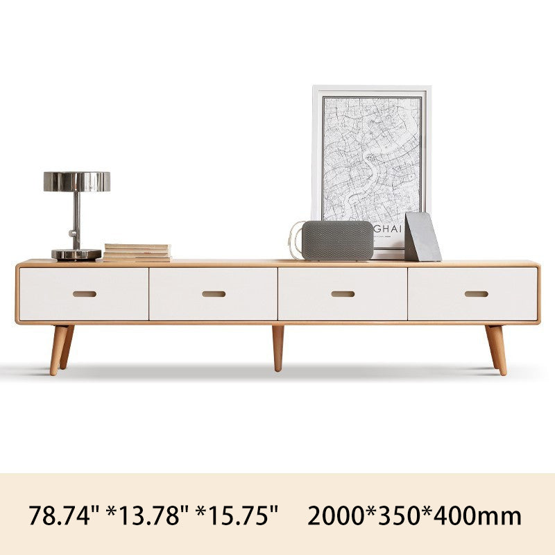 Stylish Beech Liriodendron TV Stand - Enhance Your Living Room Decor Y56N03