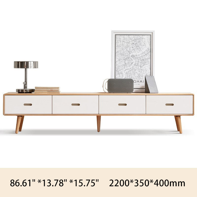 Stylish Beech Liriodendron TV Stand - Enhance Your Living Room Decor Y56N03