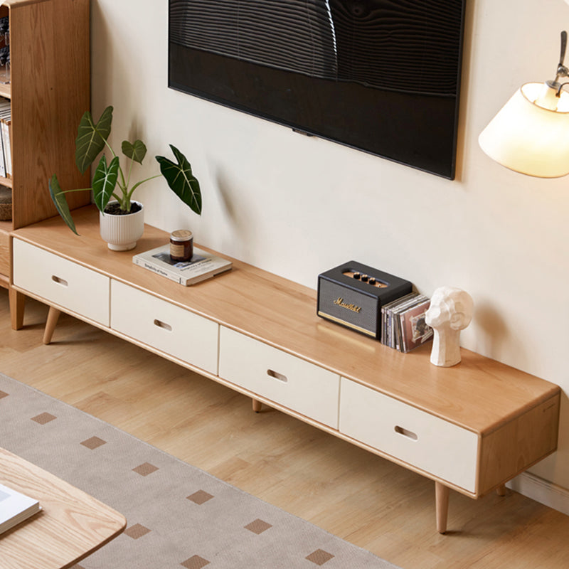 Stylish Beech Liriodendron TV Stand - Enhance Your Living Room Decor Y56N03