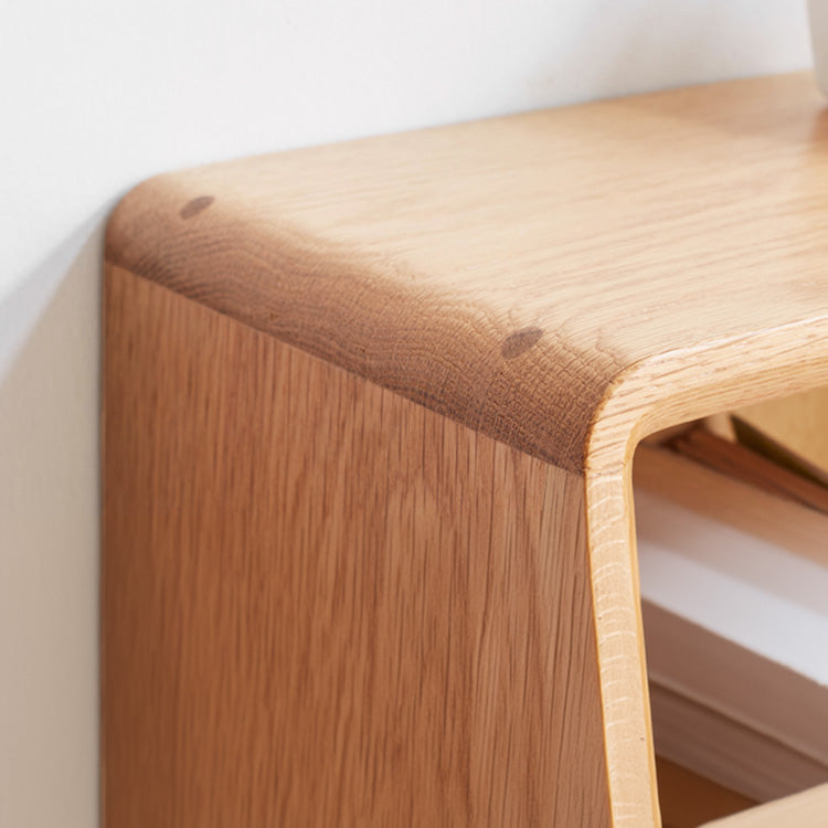 Stylish Oak Wood Cabinet with Multiple Storage Shelves - Perfect for Modern Living Spaces Y84M03