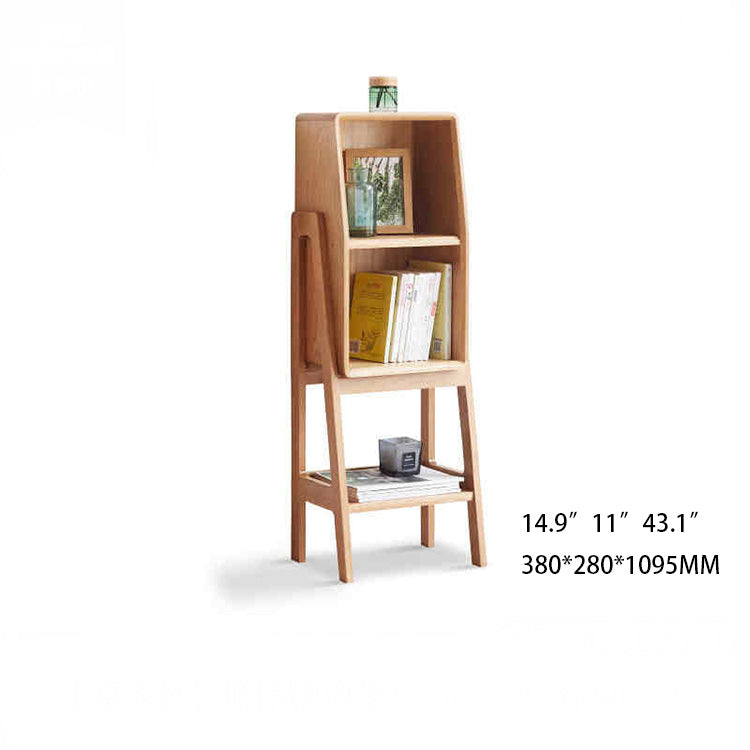 Stylish Oak Wood Cabinet with Multiple Storage Shelves - Perfect for Modern Living Spaces Y84M03