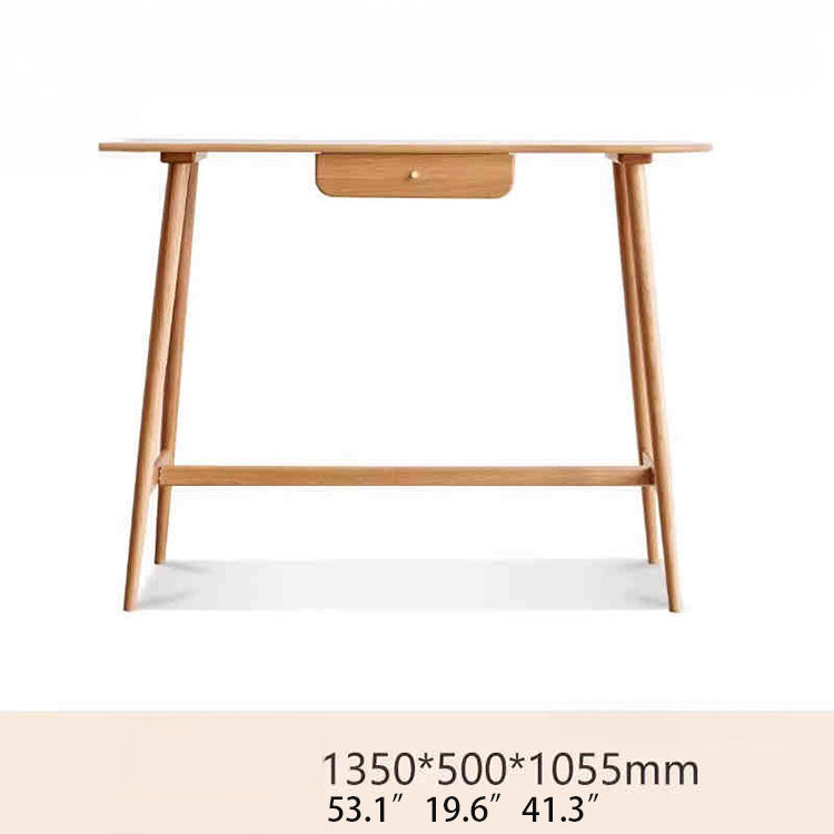 Stylish Oak Wood Kitchen Island - Modern Multi-Functional Table Y84X13