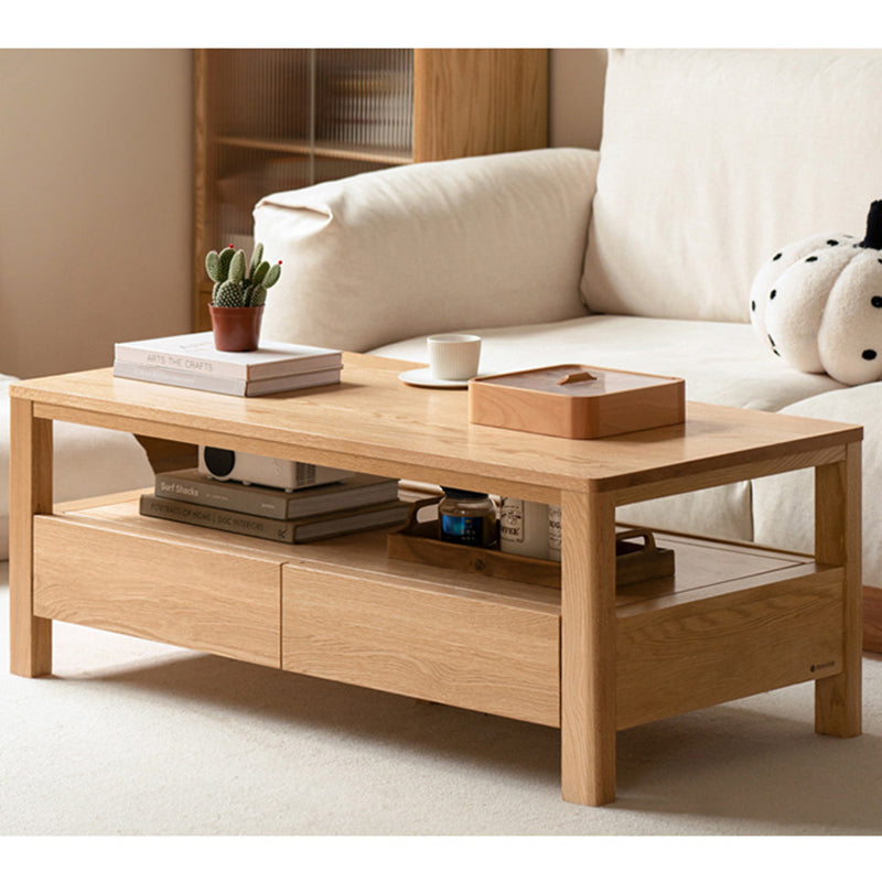 Solid Red Oak TV Stand - Durable & Stylish Entertainment Center Y9031