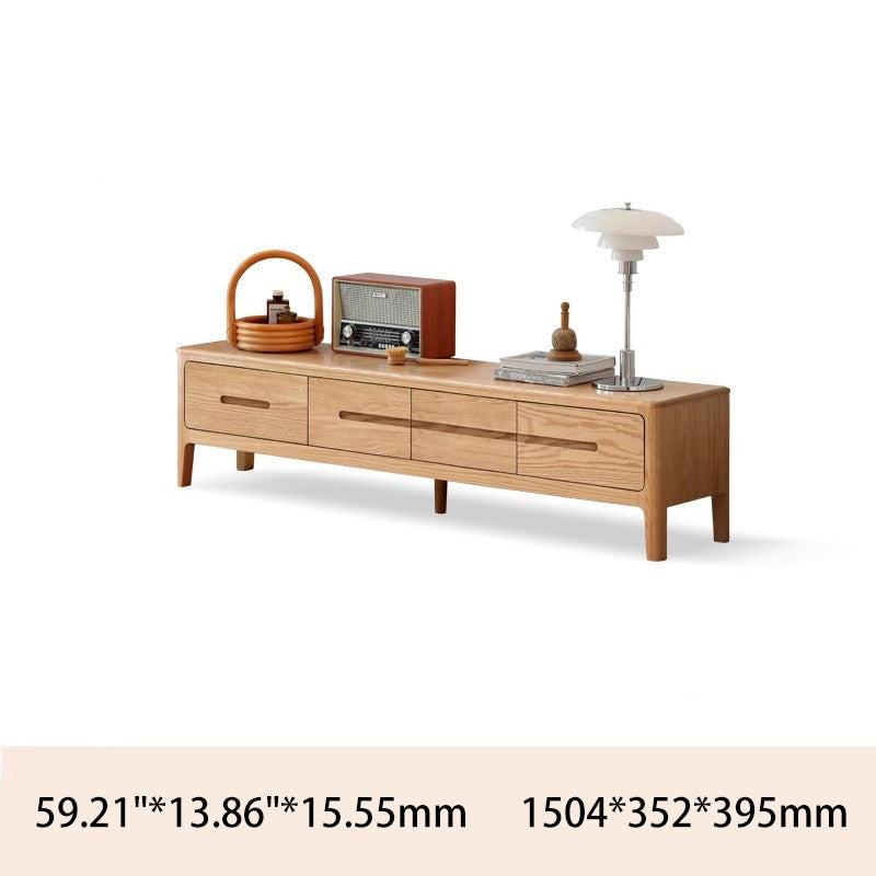 Stylish Oak Wood TV Stand for Modern Living Rooms Y90N04