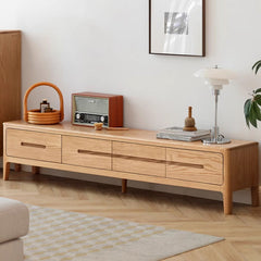 Stylish Oak Wood TV Stand for Modern Living Rooms Y90N04