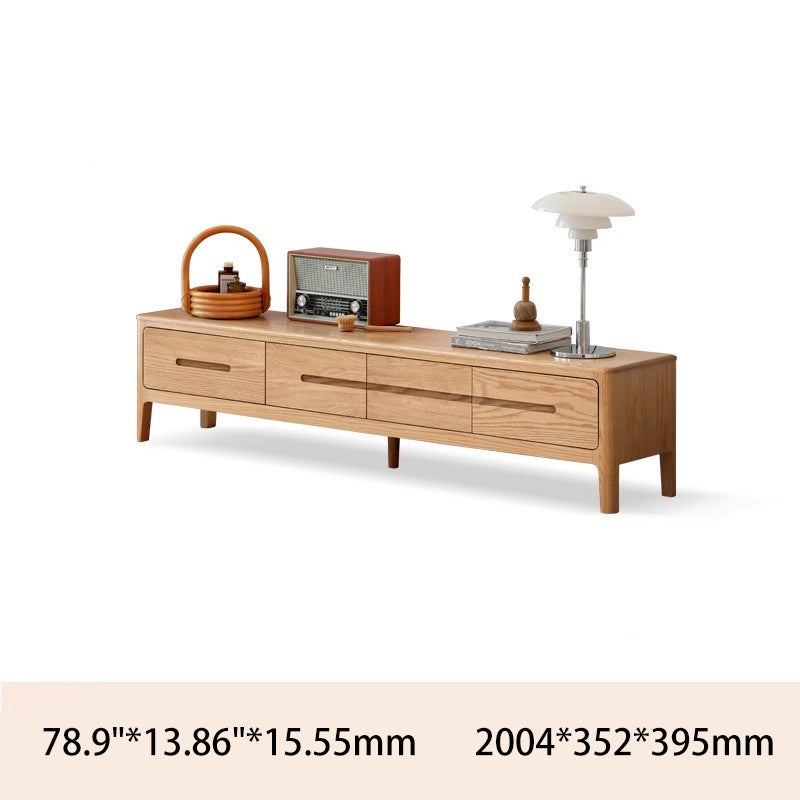 Stylish Oak Wood TV Stand for Modern Living Rooms Y90N04