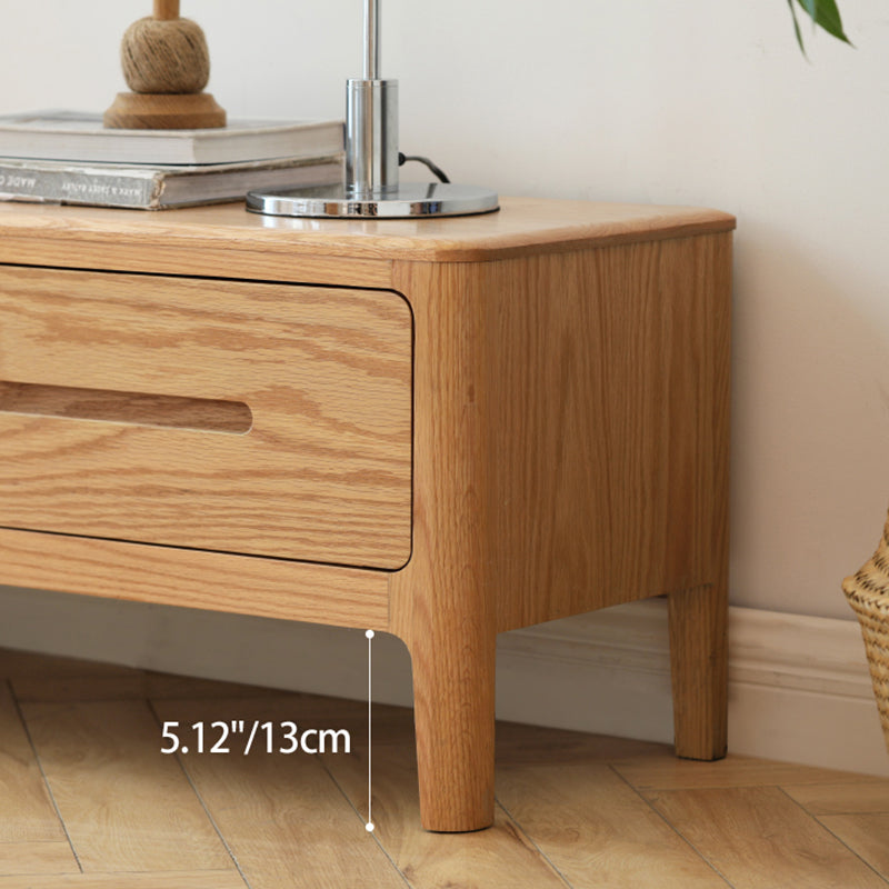 Stylish Oak Wood TV Stand for Modern Living Rooms Y90N04